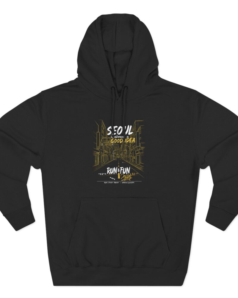Seoul Good Idea Three-Panel Fleece Hoodie - Perfect for Urban Adventures