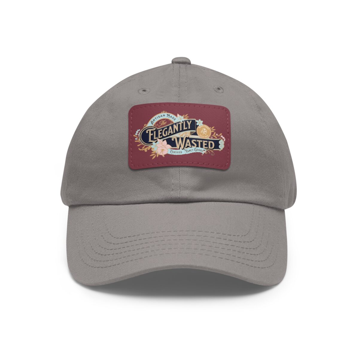 Elegantly wasted Hat with Leather Patch (Rectangle) - Image 13