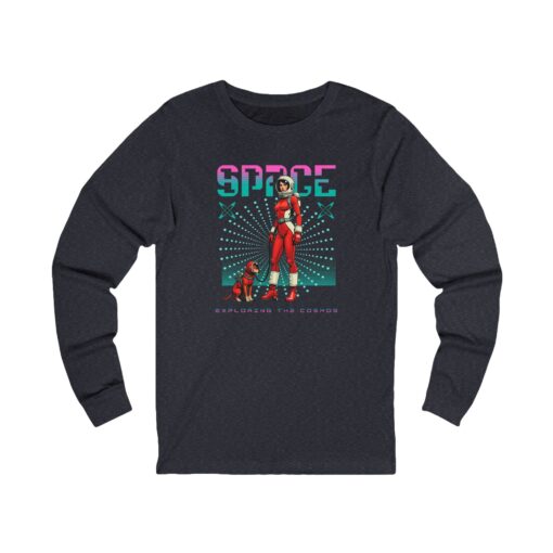 Space Unisex Jersey Long Sleeve Tee - Image 5