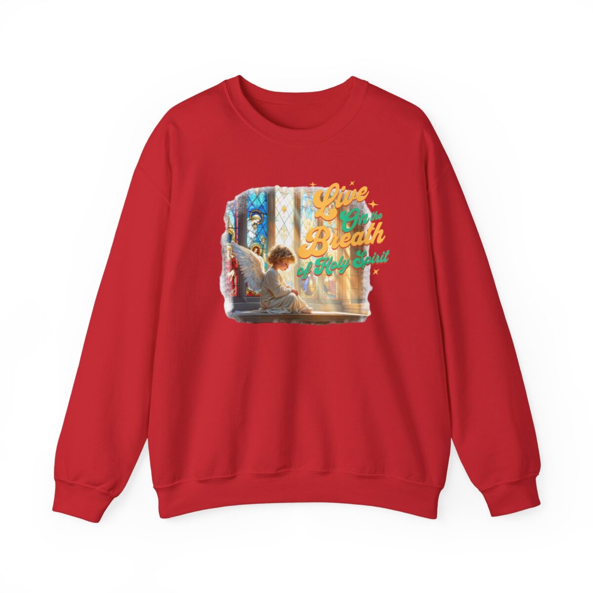 Live on the breath of the Holy Spirit Unisex Heavy Blend™ Crewneck Sweatshirt - Image 37