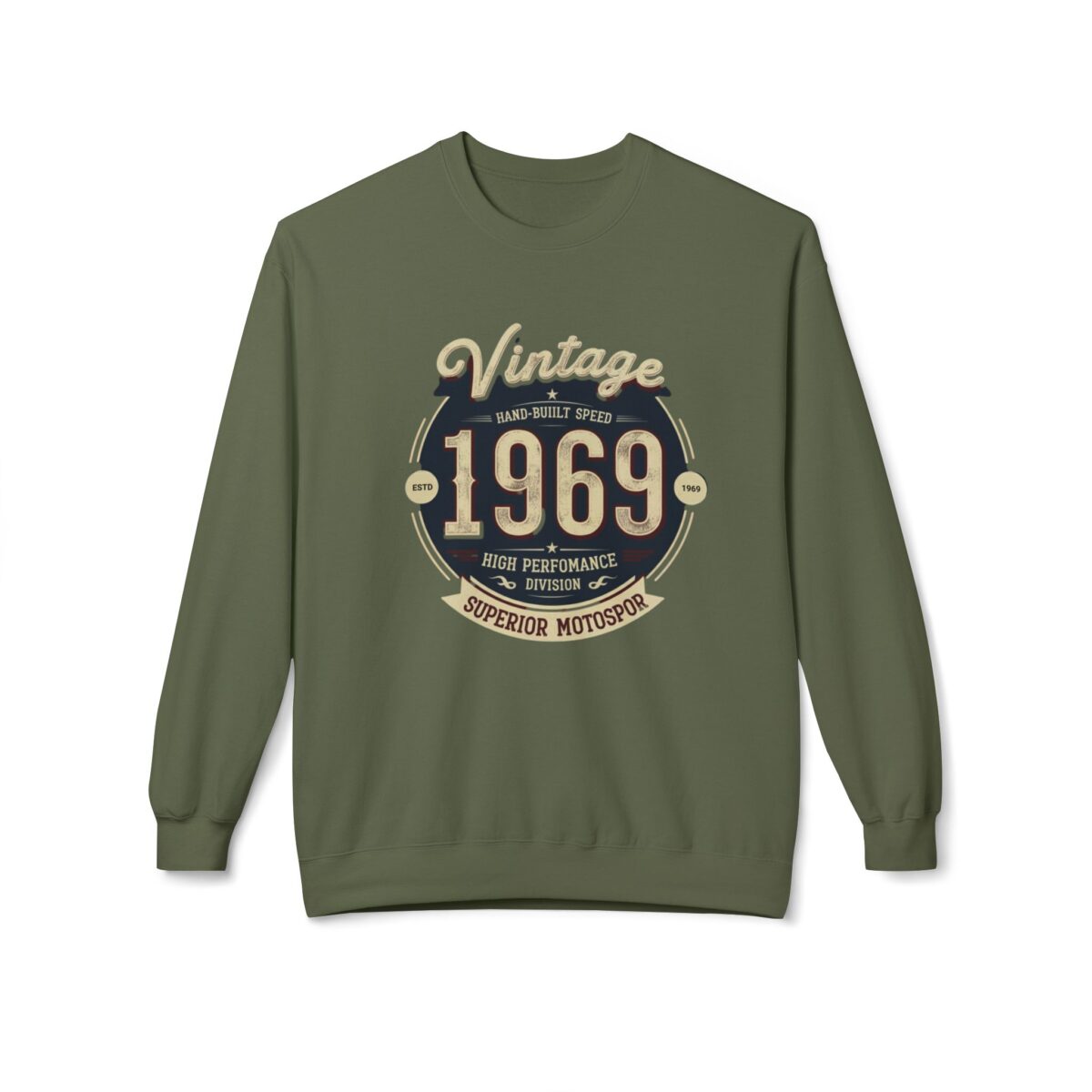 Vintage 1969 Unisex Midweight Softstyle Fleece Crewneck Sweatshirt - Image 9
