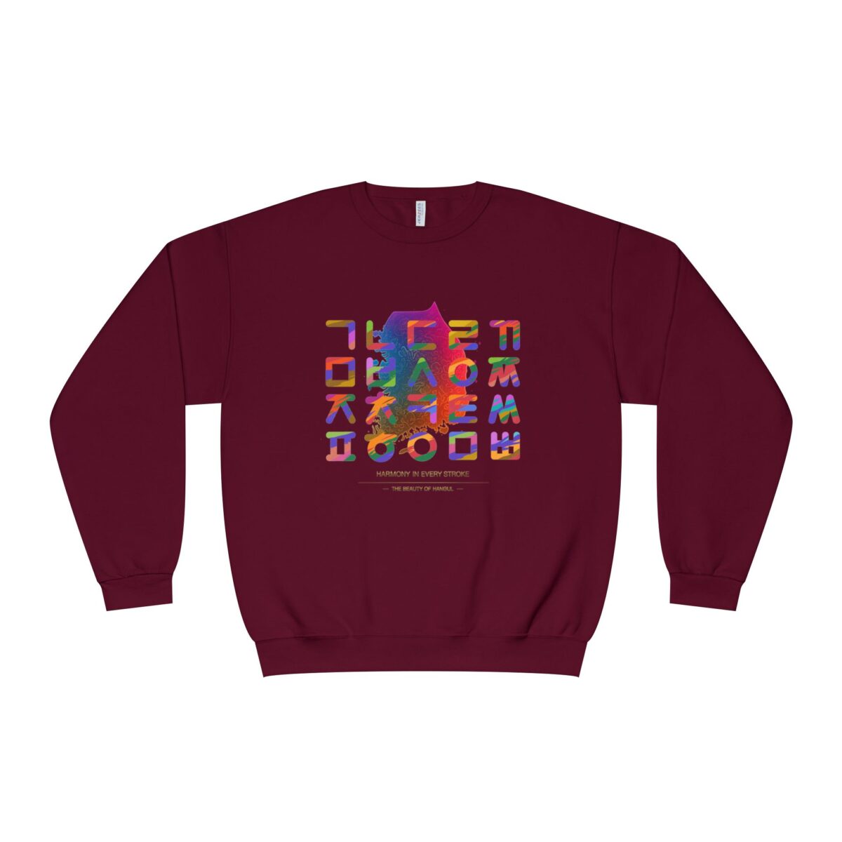 The Beauty of Hangul Unisex NuBlend® Crewneck Sweatshirt - Image 9