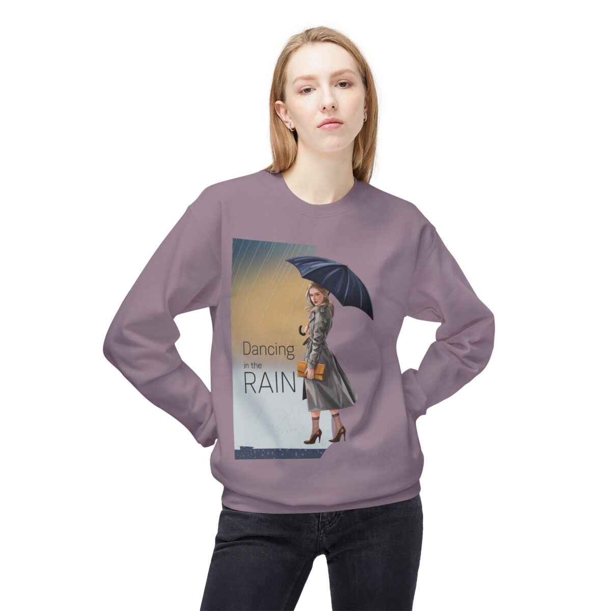 Dancing in the rain Unisex Midweight Softstyle Fleece Crewneck Sweatshirt - Image 27