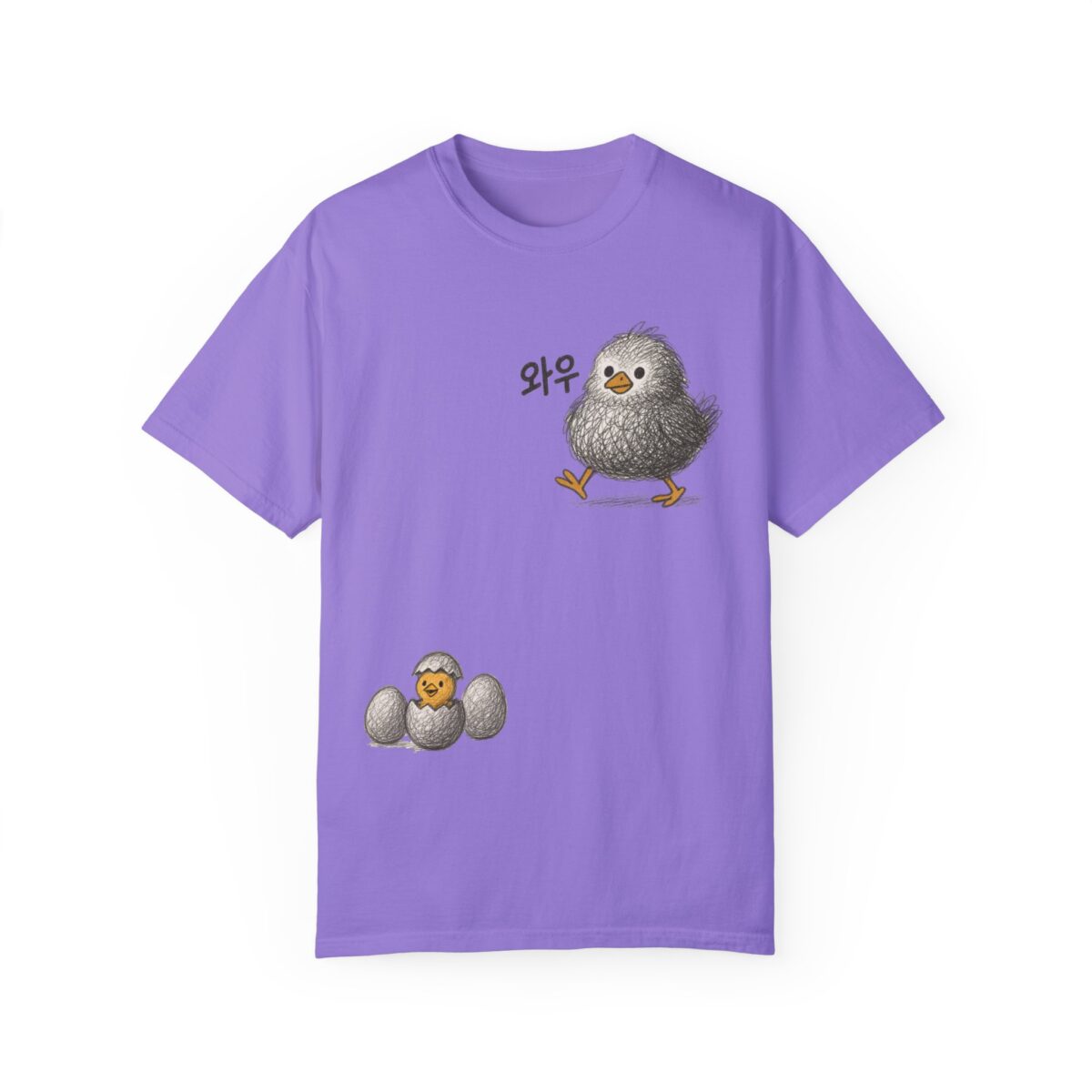 Funny Chick Illustration Unisex T-Shirt - Cute Bird Design for Animal Lovers - Image 13