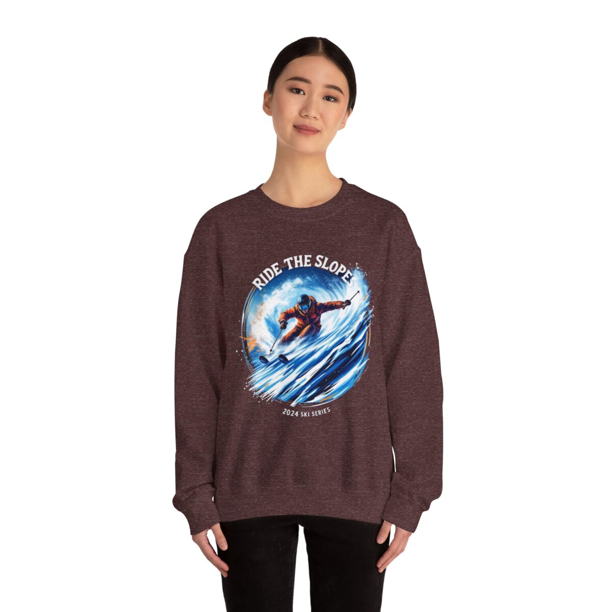 SKI 2024 Unisex Heavy Blend™ Crewneck Sweatshirt - Image 4