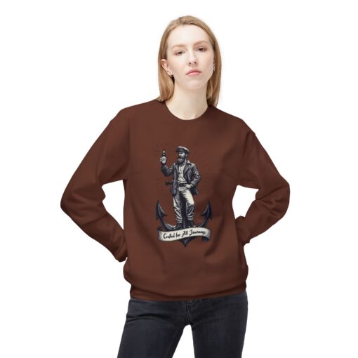 Crafted for all journeys Unisex Midweight Softstyle Fleece Crewneck Sweatshirt - Image 3