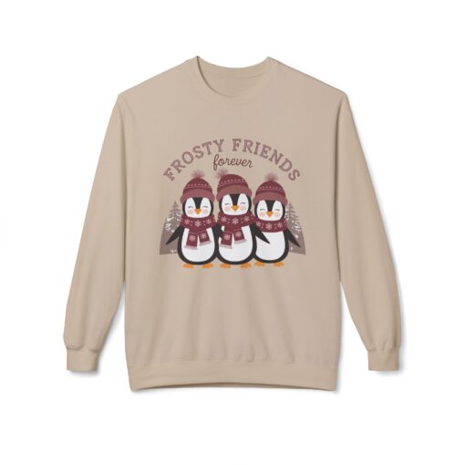 Frosty friends forever  Unisex Midweight Softstyle Fleece Crewneck Sweatshirt - Image 9