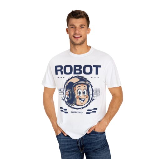 Vintage Robot Graphic Unisex T-Shirt - Perfect for Tech Lovers - Image 4