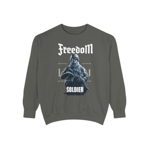 Freedom Soldier Unisex Garment-Dyed Sweatshirt