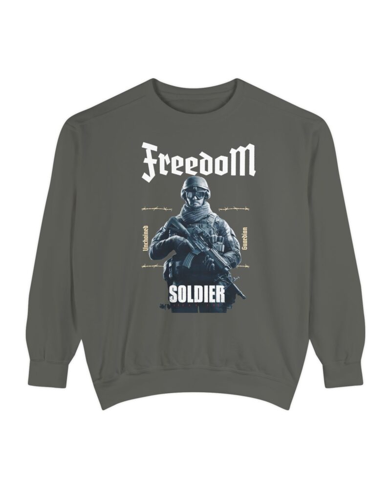 Freedom Soldier Unisex Garment-Dyed Sweatshirt