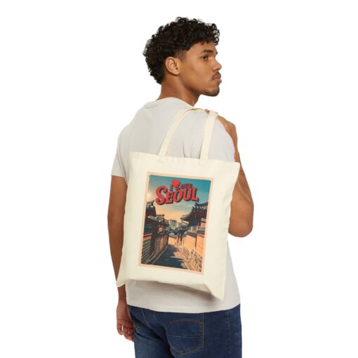 I love Seoul Cotton Canvas Tote Bag - Image 3