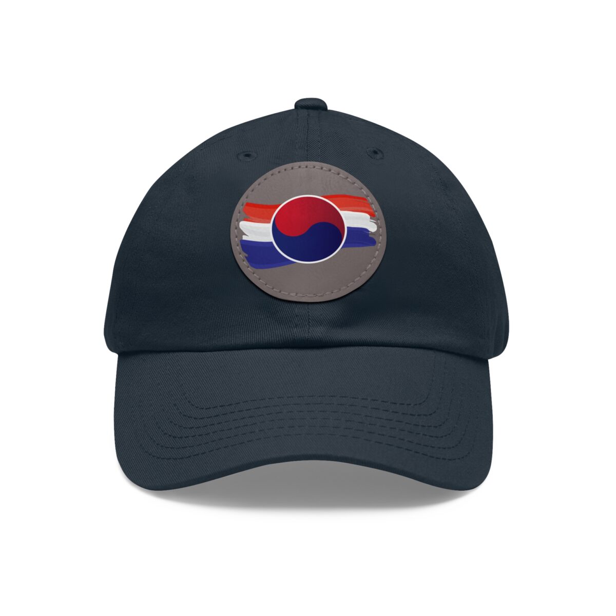 Korean Flag Hat with Leather Patch (Round) - Image 29