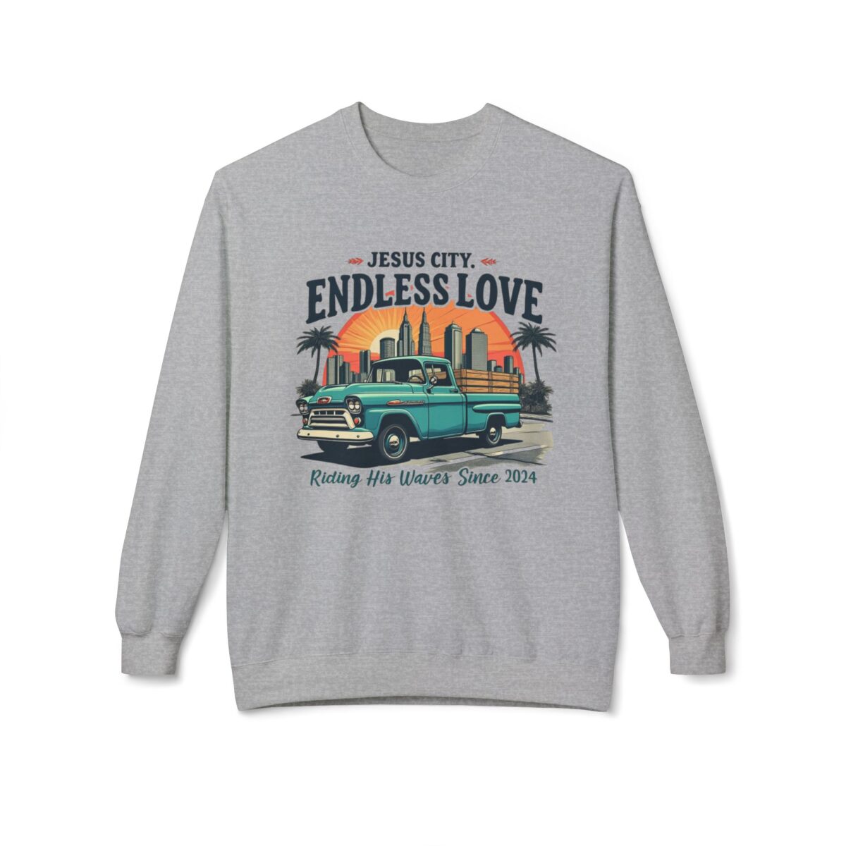 Endless love Unisex Midweight Softstyle Fleece Crewneck Sweatshirt - Image 9