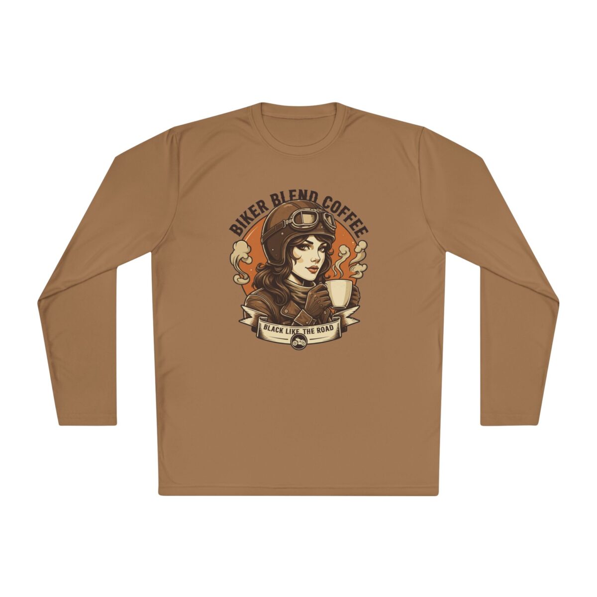 Bike blend coffee Unisex Lightweight Long Sleeve Tee - Image 17