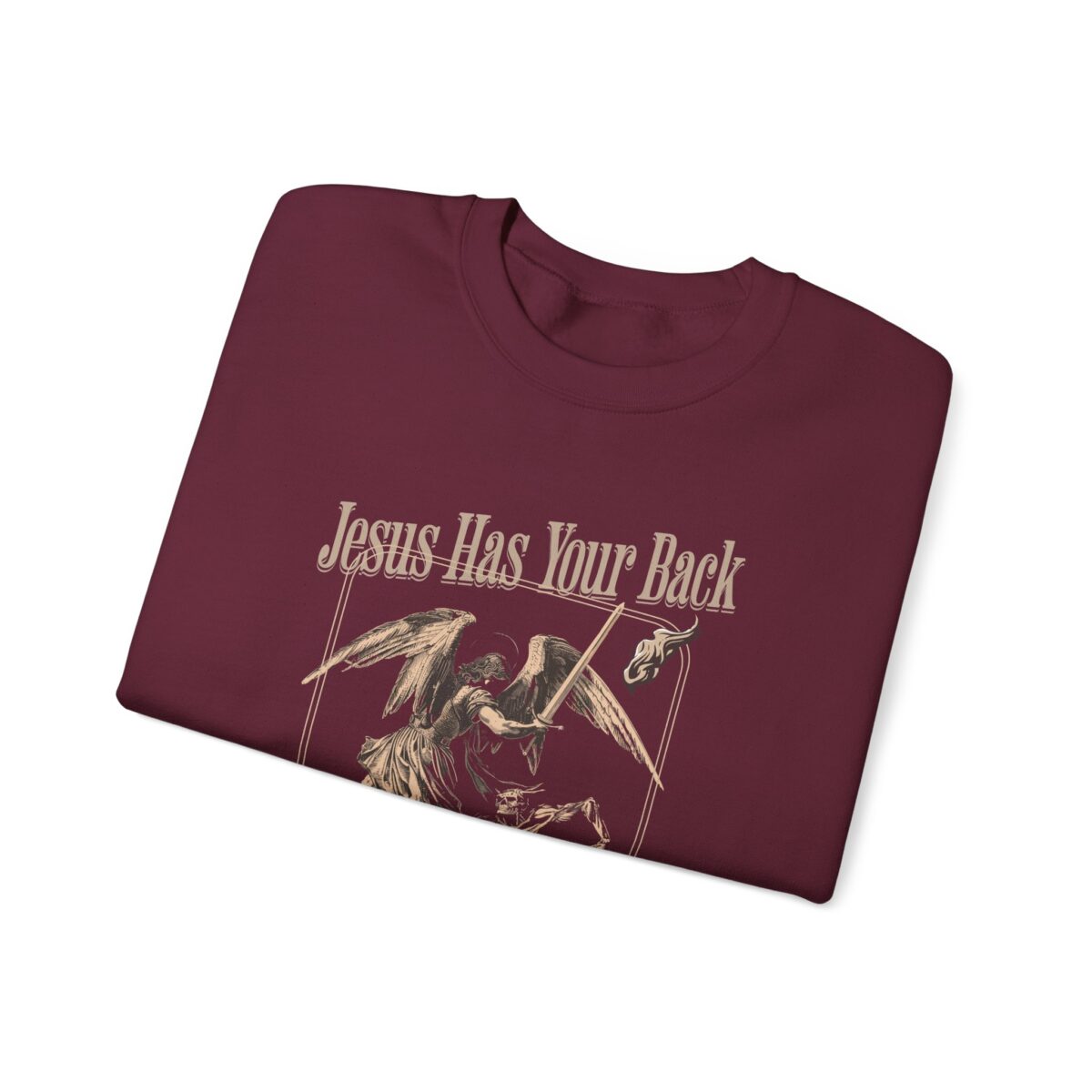 Jeseu has your back Unisex Heavy Blend™ Crewneck Sweatshirt - Image 7