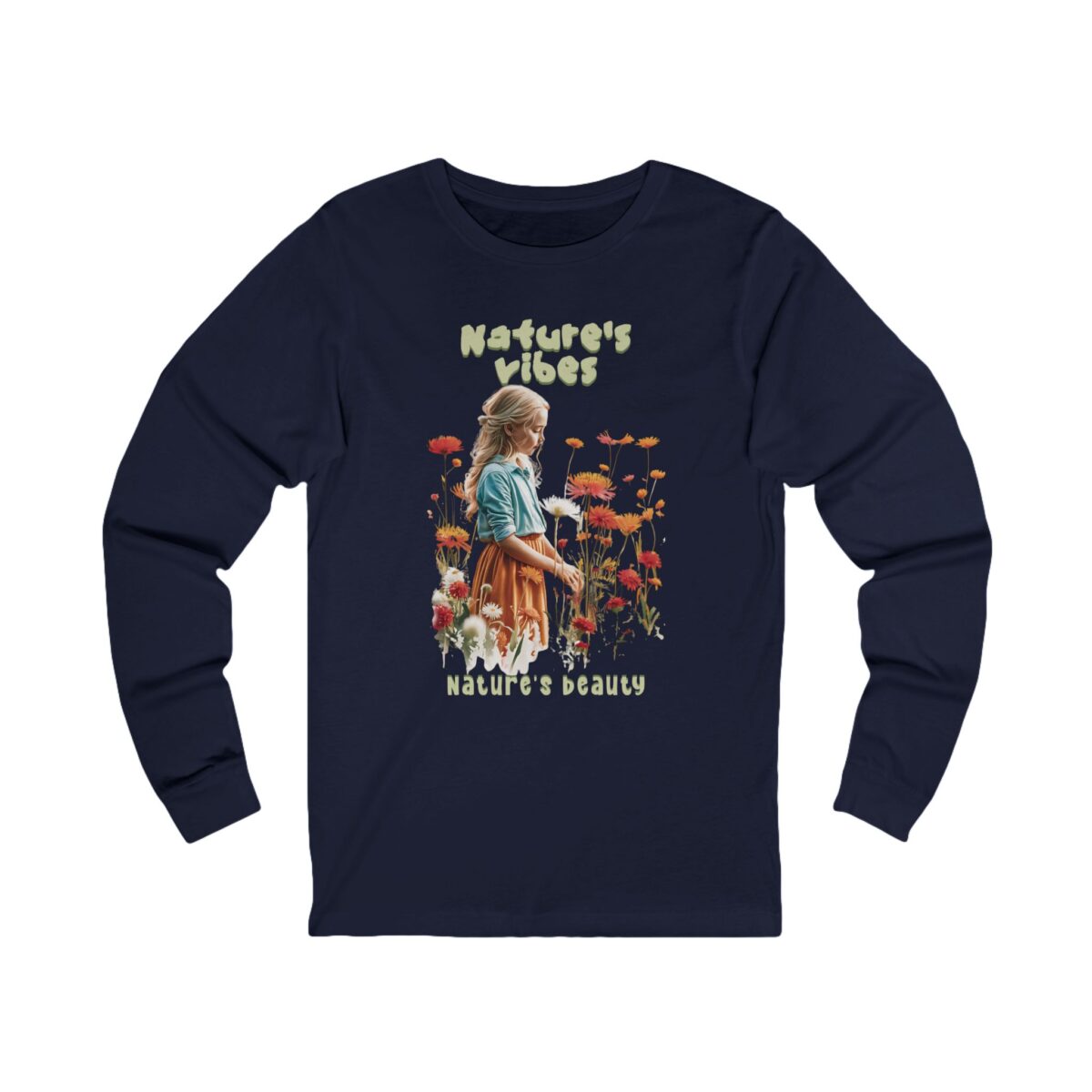 Nature's Vibes Unisex Jersey Long Sleeve Tee - Image 17