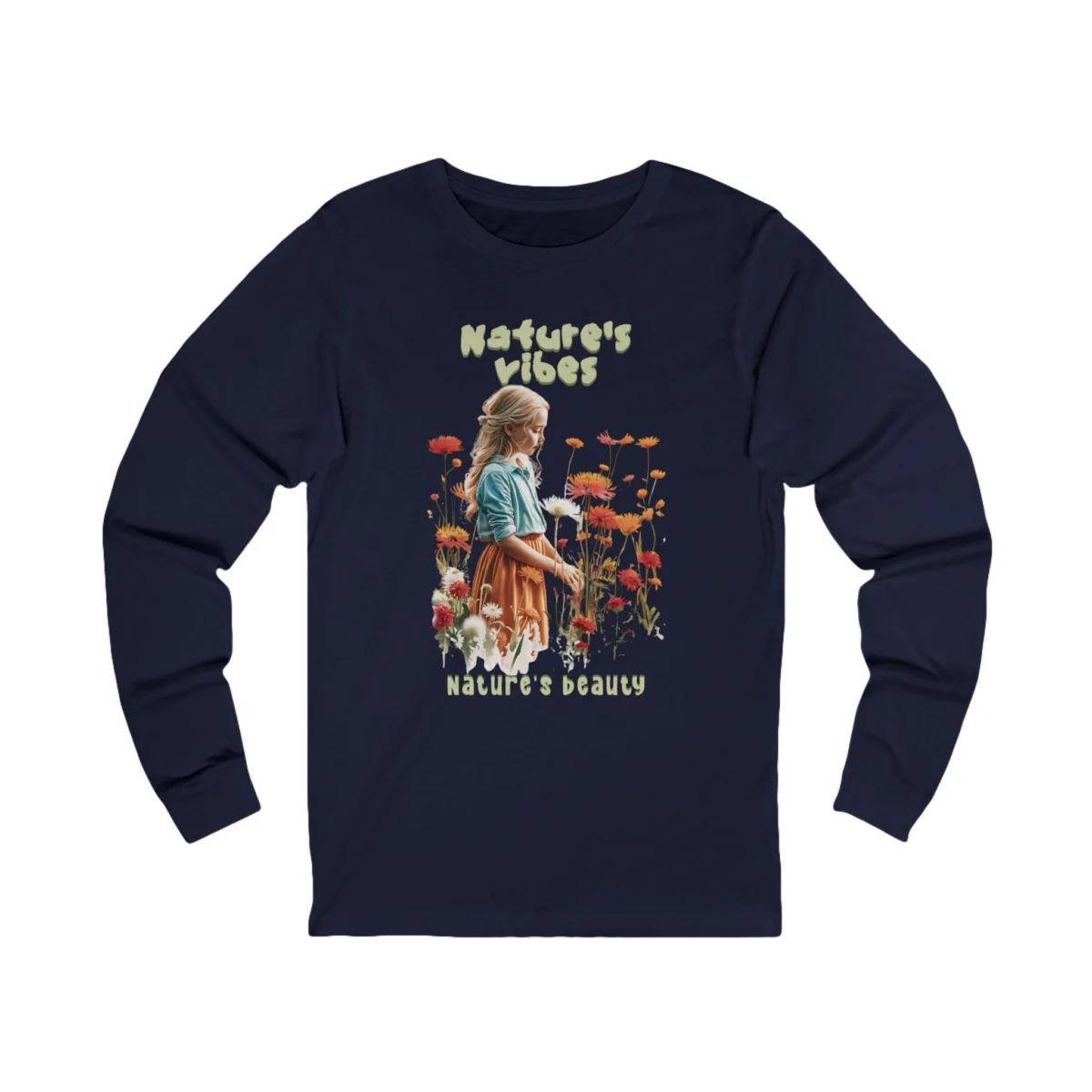 Nature's Vibes Unisex Jersey Long Sleeve Tee - Image 17