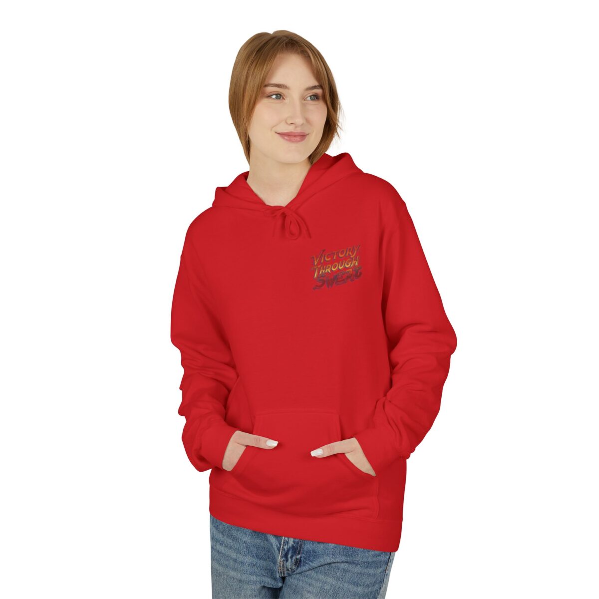 Victory through sweats Unisex Midweight Softstyle Fleece Hoodie - Image 39