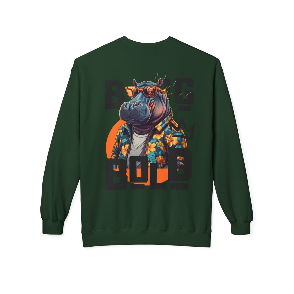 Big Bold Unisex Midweight Softstyle Fleece Crewneck Sweatshirt - Image 22