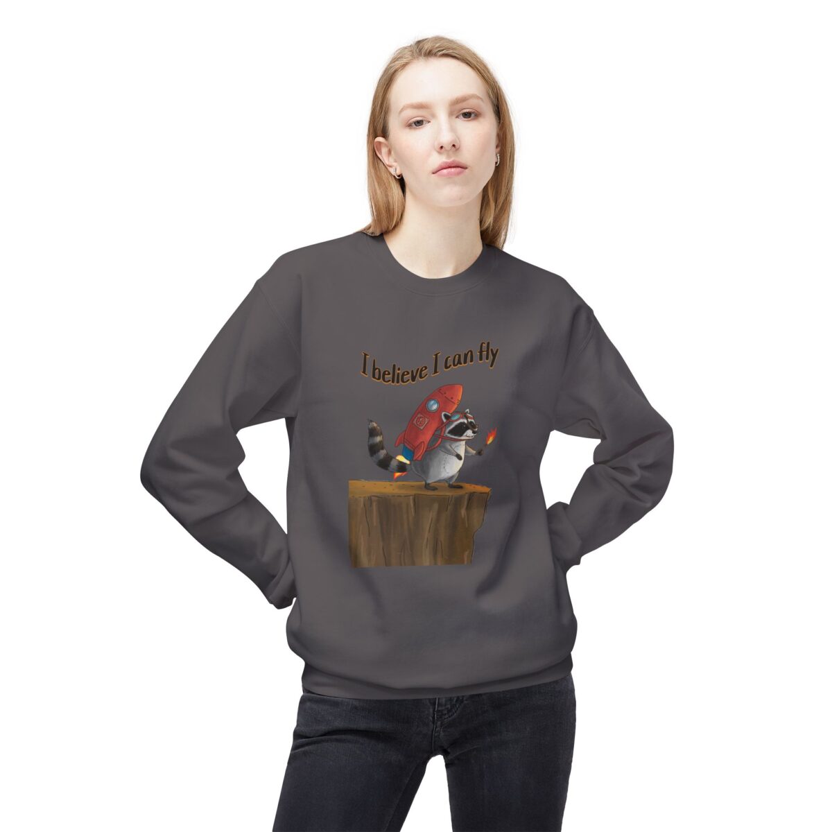 I believe I can fly Unisex Midweight Softstyle Fleece Crewneck Sweatshirt - Image 23