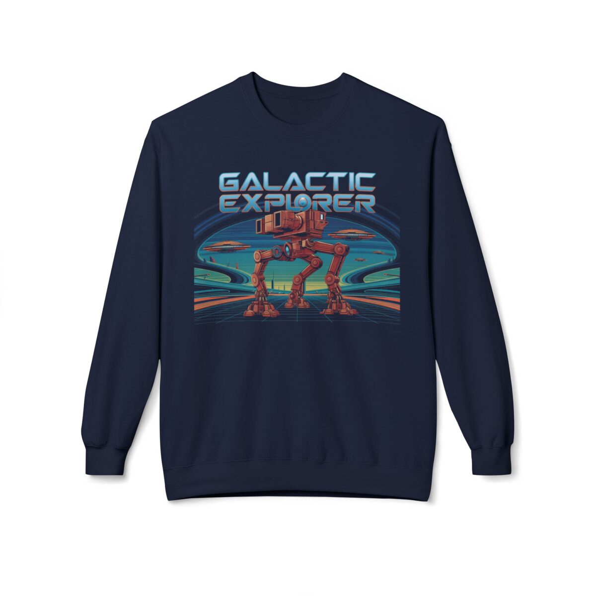 Galactic explorer Unisex Midweight Softstyle Fleece Crewneck Sweatshirt - Image 17
