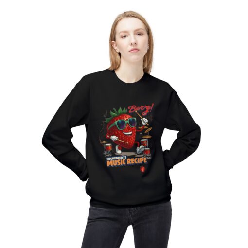 Berry Unisex Midweight Softstyle Fleece Crewneck Sweatshirt - Image 3
