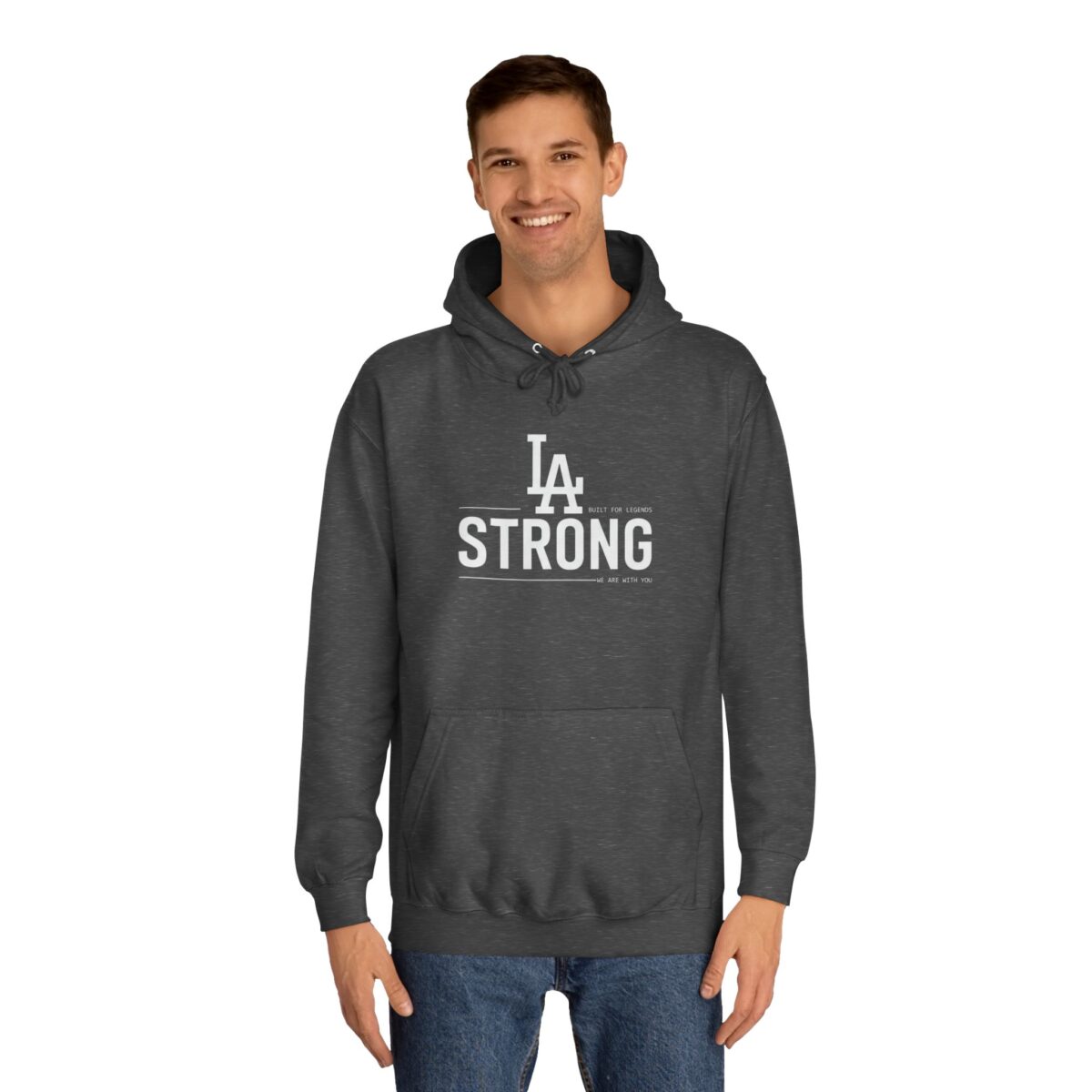 LA STRONG Unisex College Hoodie - Image 15
