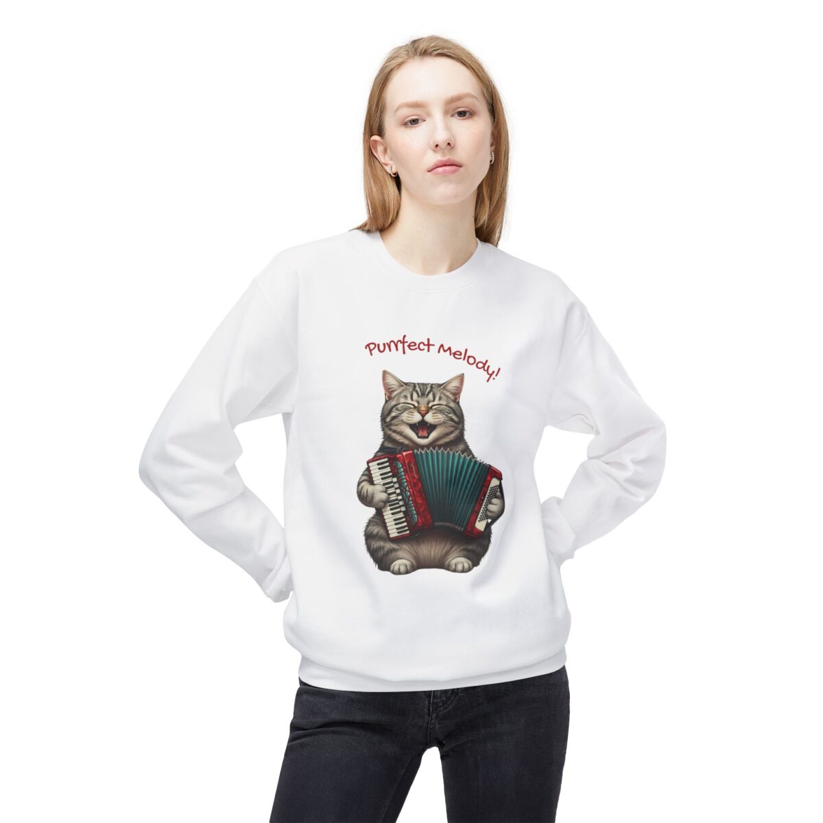 Perfect harmony Unisex Midweight Softstyle Fleece Crewneck Sweatshirt - Image 3