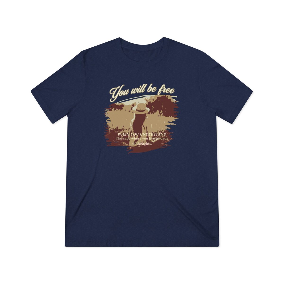 You will be free Unisex Triblend Tee - Image 21