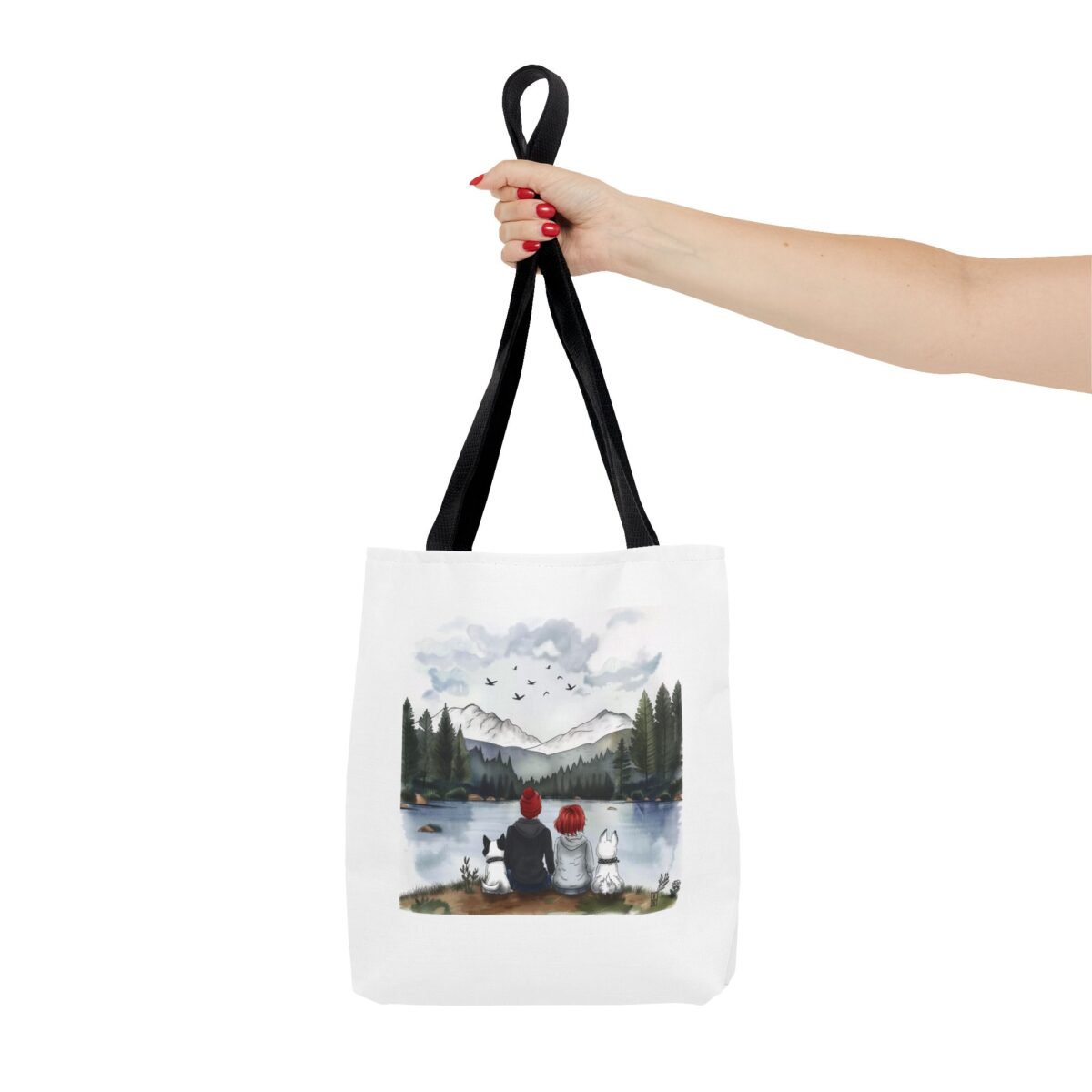 Two dogs, you and me Tote Bag (AOP) - Image 4