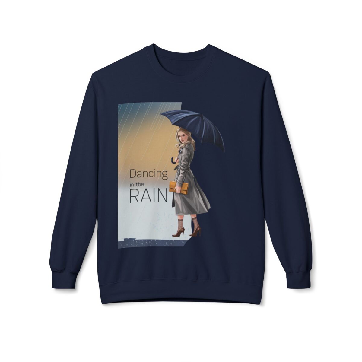 Dancing in the rain Unisex Midweight Softstyle Fleece Crewneck Sweatshirt - Image 21