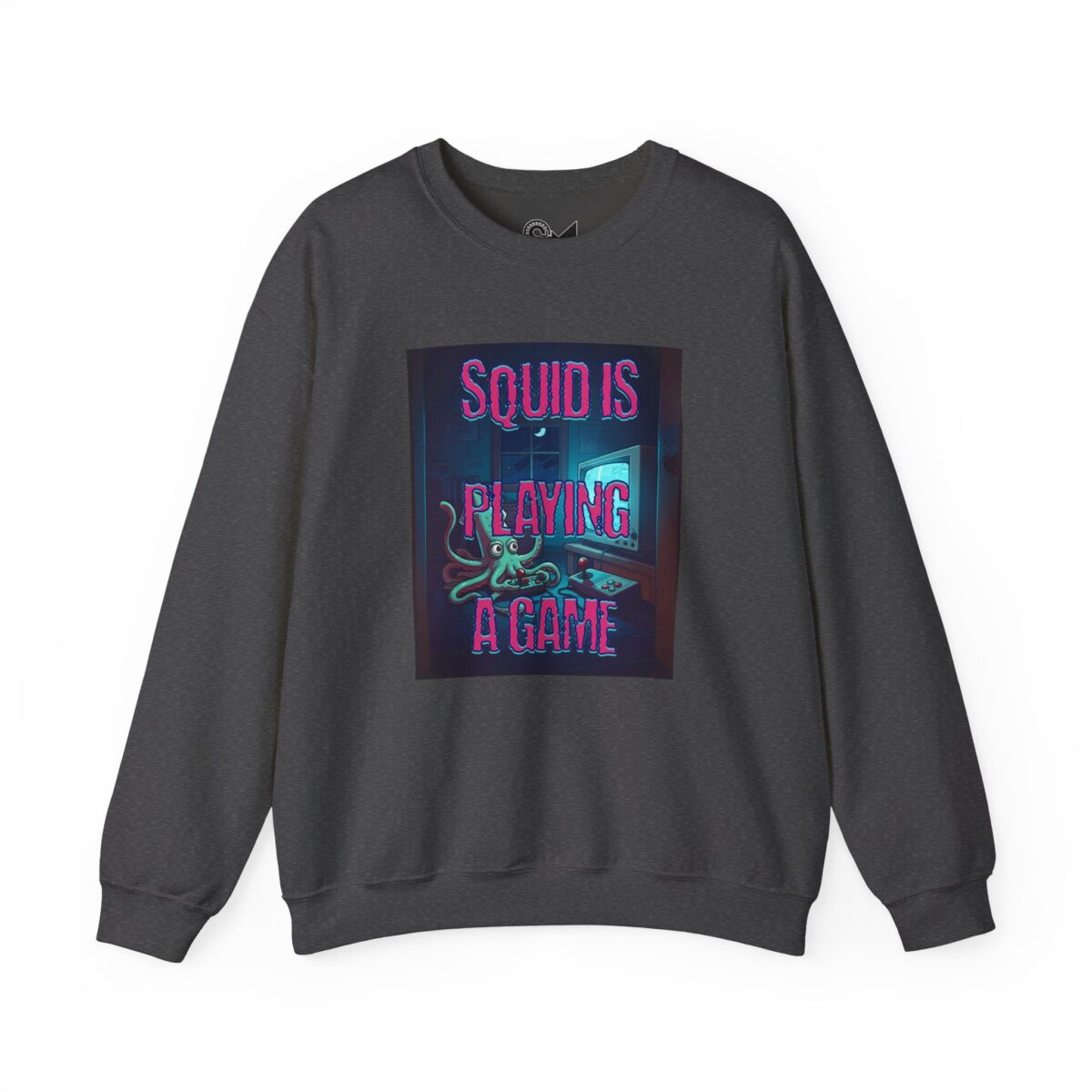 Squid is playing a game Unisex Heavy Blend™ Crewneck Sweatshirt - Image 9