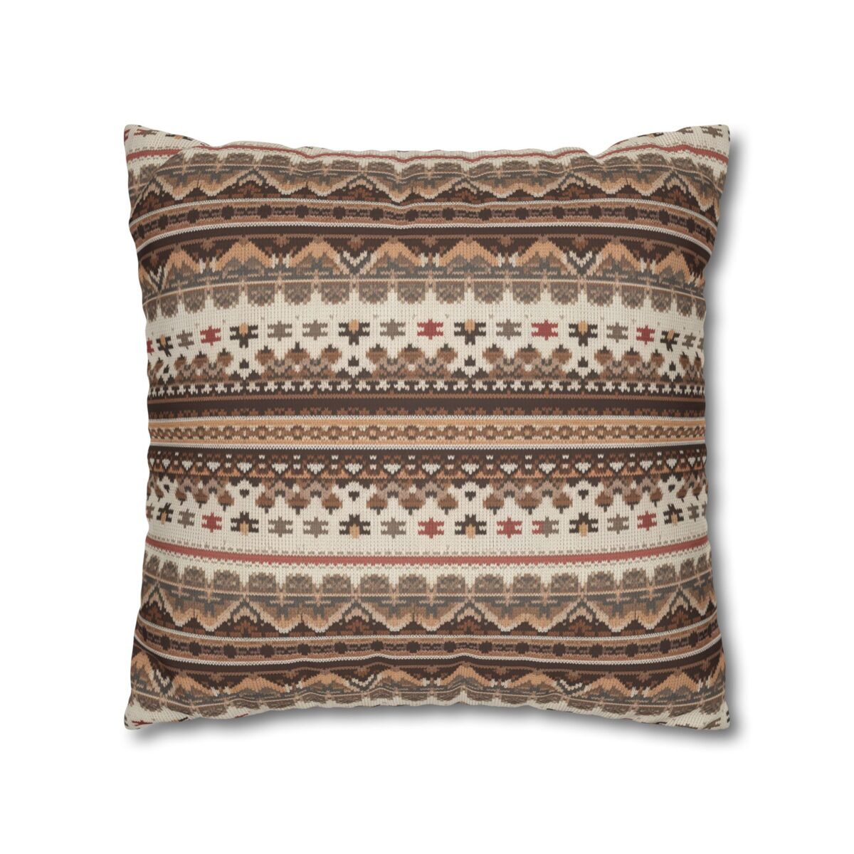 Warm Nordic Knit  Faux Suede Square Pillowcase - Image 11