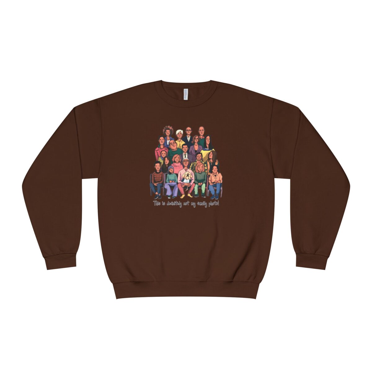 Definitely not my family photo Unisex NuBlend® Crewneck Sweatshirt - Image 13