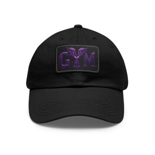 GYM Hat with Leather Patch (Rectangle)