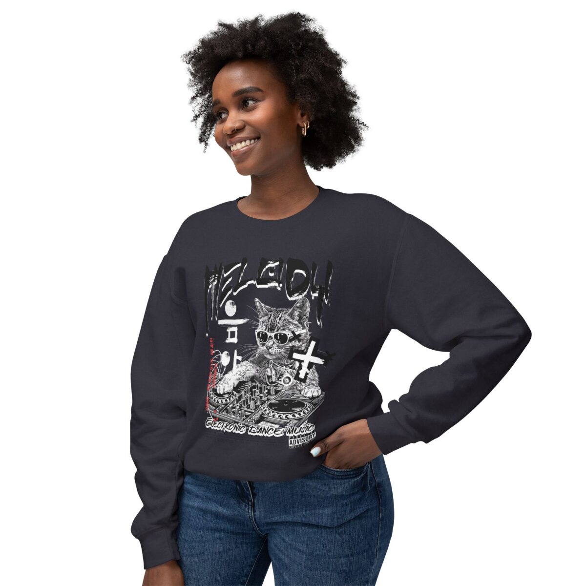 Melody Unisex Lightweight Crewneck Sweatshirt - Image 23