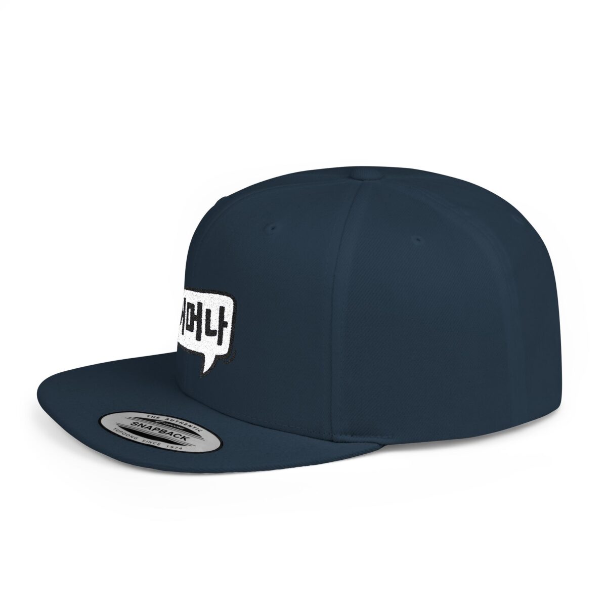 Oh my goodness Korean Language Flat Bill Snapback Hat - Trendy Street Style Cap - Image 18