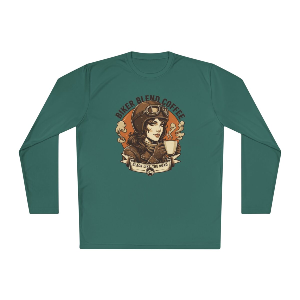 Bike blend coffee Unisex Lightweight Long Sleeve Tee - Image 25