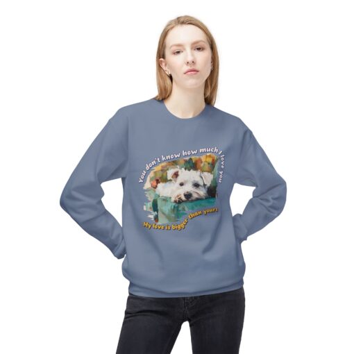 My love is bigger than yours Unisex Midweight Softstyle Fleece Crewneck Sweatshirt - Image 31