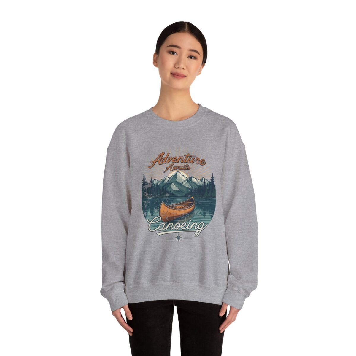 Canoeing Unisex Heavy Blend™ Crewneck Sweatshirt - Image 12