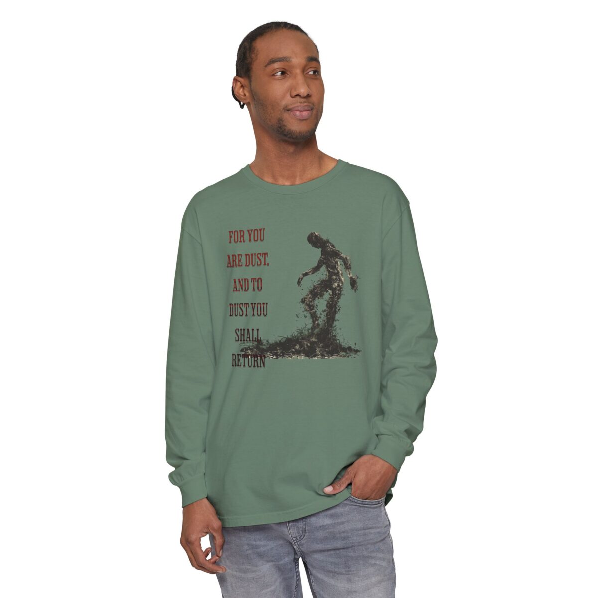 Return to soil Unisex Garment-dyed Long Sleeve T-Shirt - Image 31