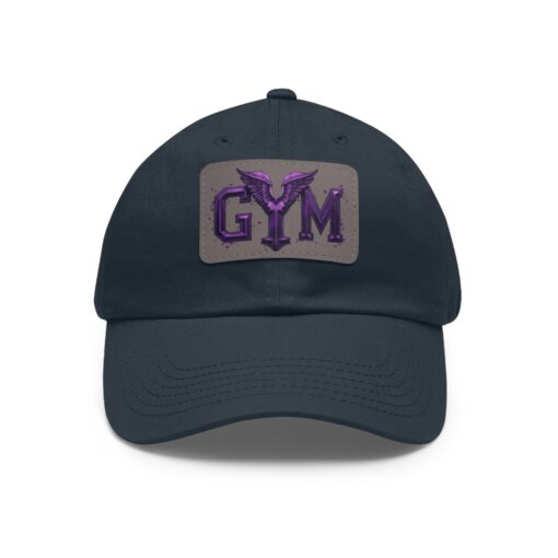 GYM Hat with Leather Patch (Rectangle) - Image 9