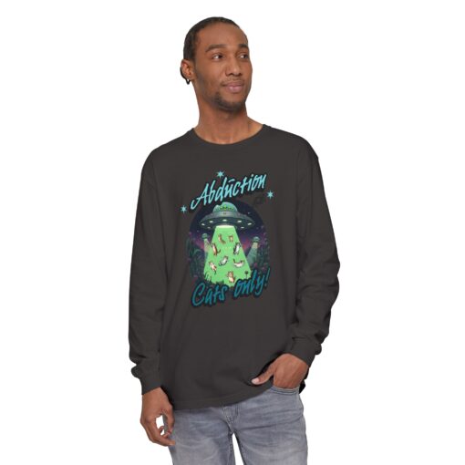 Abduction cats only! Unisex Garment-dyed Long Sleeve T-Shirt - Image 51