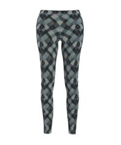 Midnight Plaid Women's Cut & Sew Casual Leggings (AOP)