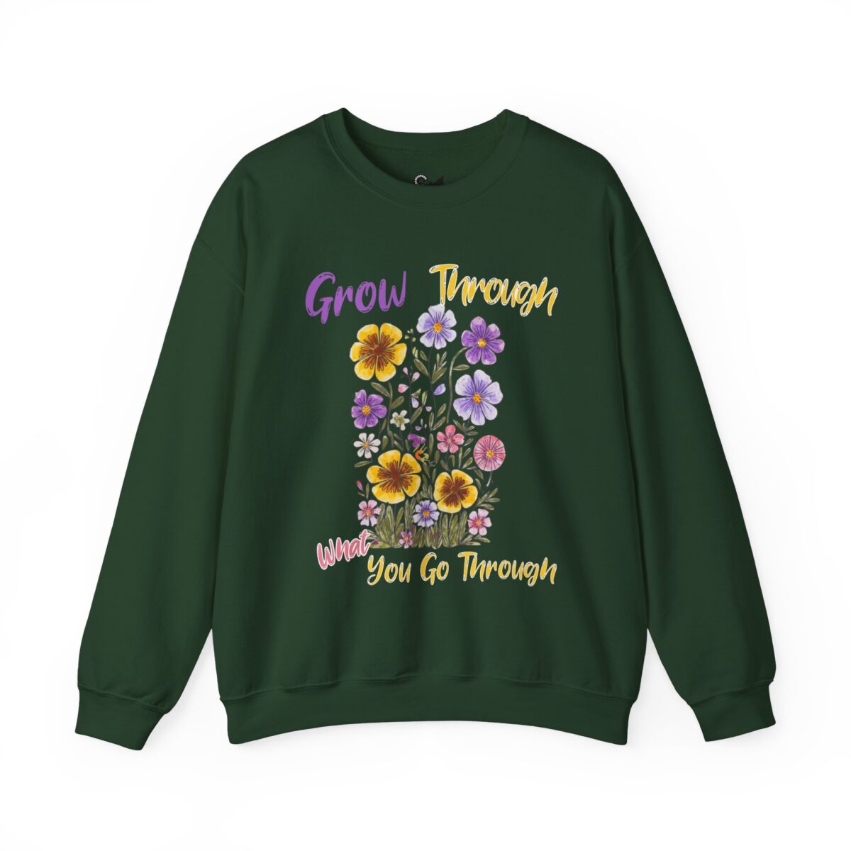Grow Through What You Go Through Unisex Heavy Blend™ Crewneck Sweatshirt - Image 5