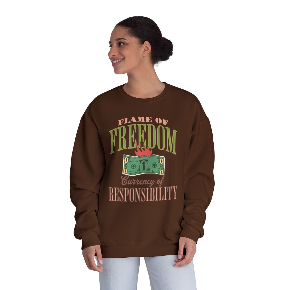 Currency of freedom Unisex NuBlend® Crewneck Sweatshirt - Image 20