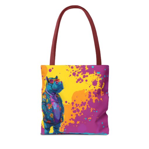 Stylish Hippo Tote Bag (AOP) - Image 14