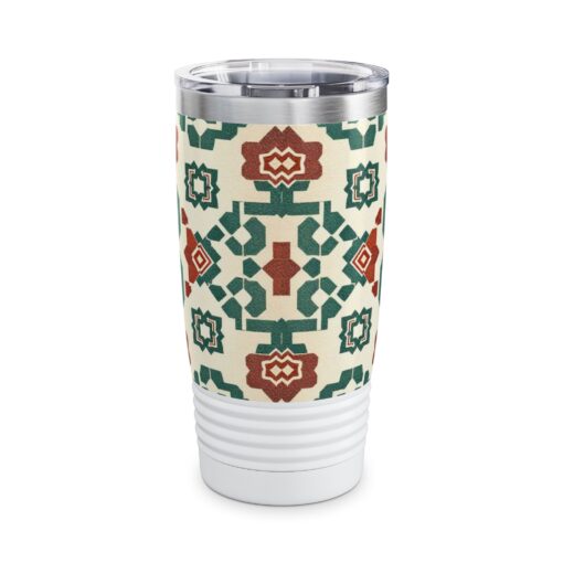 Traditional Korean Geometric Patterns Ringneck Tumbler, 20oz - Image 3