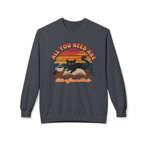 All you need are Unisex Midweight Softstyle Fleece Crewneck Sweatshirt - Image 25