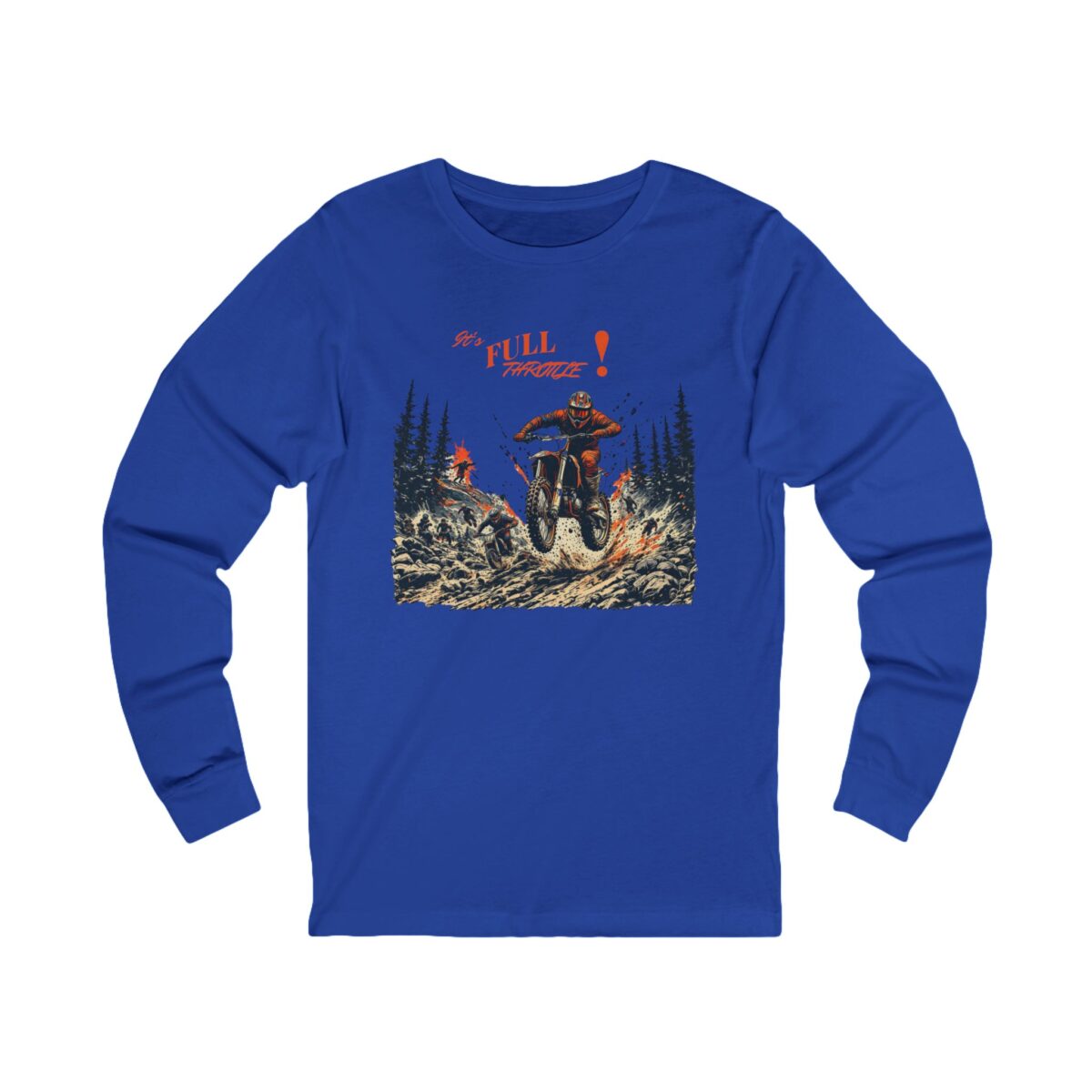 Adventurous Vibes Unisex Jersey Long Sleeve Tee - Full Throttle Design
